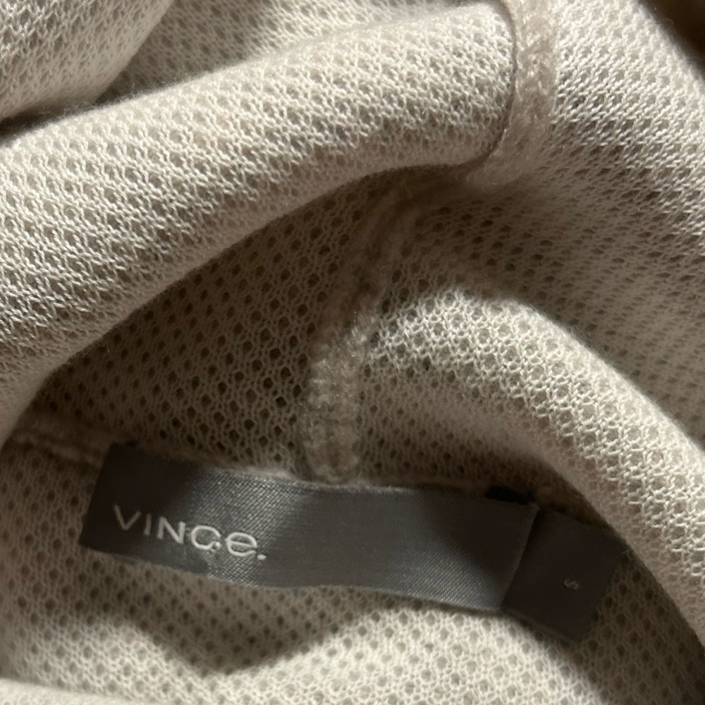 Vince Cloud & Optic Cashmere Hoodie Women’s Large Pocket Pullover - Picture 7 of 7